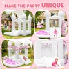 image:imageFBSPORT White Bounce House Inflatable Bouncer with Air BlowerIndoor amp Outdoor Bouncy Castle with Big Ball Pit for Wedding Party Kids Birthday Party Easy to InstallWhite