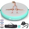 image:imageFBSPORT Inflatable Air Gymnastics Mat Training Mats 33ft Training Mats with Pump 8 inches Thickness Gymnastics Mat for HomeTrainingCheerleadingYogaWater Use Green