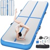 image:imageFBSPORT Inflatable Air Gymnastics Mat Training Mats 48 inches Thickness Gymnastics Tracks for Home UseTrainingCheerleadingYogaWater with PumpBlue