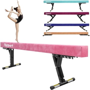image:imageFBSPORT Adjustable Balance Beam High and Low Floor Beam Gymnastics Equipment for KidsAdultsGymnastics Beam for TrainingPractice Physical Therapy and Professional Home Training with Legs