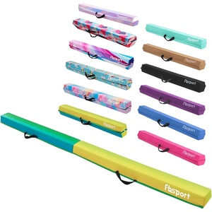 image:imageFBSPORT Folding Balance Beam 6FT8FT Gymnastics Floor BeamApple Green