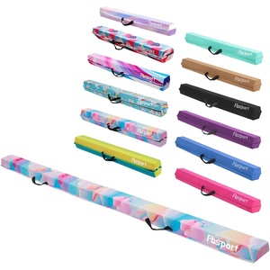 image:imageFBSPORT Folding Balance Beam 6FT8FT Gymnastics Floor BeamBlue Cloud