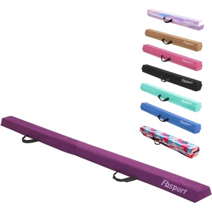 image:imageFBSPORT Folding Balance Beam 6FT8FT Gymnastics Floor BeamPurple