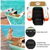 image:imageFBSPORT Inflatable Dog Boat Ramp Floating Dock Water Ladder for Pool Boat NonSlip EVA Floating Ladder Pool Ramp for Dog Up to 220 LBs Safe amp Easy AccessTealorange White