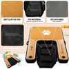 image:imageFBSPORT Inflatable Dog Boat Ramp Floating Dock Water Ladder for Pool Boat NonSlip EVA Floating Ladder Pool Ramp for Dog Up to 220 LBs Safe amp Easy AccessBlackwood Grain