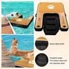 image:imageFBSPORT Inflatable Dog Boat Ramp Floating Dock Water Ladder for Pool Boat NonSlip EVA Floating Ladder Pool Ramp for Dog Up to 220 LBs Safe amp Easy AccessBlackwood Grain
