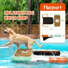image:imageFBSPORT Inflatable Dog Boat Ramp Floating Dock Water Ladder for Pool Boat NonSlip EVA Floating Ladder Pool Ramp for Dog Up to 220 LBs Safe amp Easy AccessTealorange White