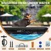 image:imageFBSPORT Inflatable Dog Boat Ramp Floating Dock Water Ladder for Pool Boat NonSlip EVA Floating Ladder Pool Ramp for Dog Up to 220 LBs Safe amp Easy AccessBlack White