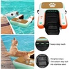 image:imageFBSPORT Inflatable Dog Boat Ramp Floating Dock Water Ladder for Pool Boat NonSlip EVA Floating Ladder Pool Ramp for Dog Up to 220 LBs Safe amp Easy AccessTealorange White