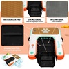 image:imageFBSPORT Inflatable Dog Boat Ramp Floating Dock Water Ladder for Pool Boat NonSlip EVA Floating Ladder Pool Ramp for Dog Up to 220 LBs Safe amp Easy AccessTealorange White