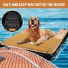 image:imageFBSPORT Inflatable Dog Boat Ramp Floating Dock Water Ladder for Pool Boat NonSlip EVA Floating Ladder Pool Ramp for Dog Up to 220 LBs Safe amp Easy AccessBlackwood Grain