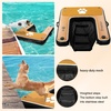 image:imageFBSPORT Inflatable Dog Boat Ramp Floating Dock Water Ladder for Pool Boat NonSlip EVA Floating Ladder Pool Ramp for Dog Up to 220 LBs Safe amp Easy AccessBlackwood Grain