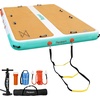 image:imageFBSPORT Inflatable Floating Dock 10ft Inflatable Swim Platform Dock for Lake Inflatable Water Floating Dock Mat with NonSlip EVA Surface Floating Island for Pool Beach Ocean