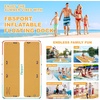 image:imageFBSPORT Inflatable Floating Dock 10ft Inflatable Swim Platform Dock for Lake Inflatable Water Floating Dock Mat with NonSlip EVA Surface Floating Island for Pool Beach Ocean