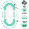 image:imageFBSPORT Inflatable Floating Dock 68ft Inflatable Rafting Platform Water Floating Dock Mat with NonSlip Surface for Swimming Pool Lake Ocean Inflatable Dock Platform with Pump and Bag