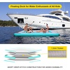 image:imageFBSPORT Inflatable Floating Dock 8ft Inflatable Water Platform Swim Dock Mat with NoneSlip Surface6 Inch Thick PVC ConstructionFloating Platform for Pool Beach Ocean