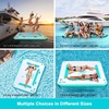 image:imageFBSPORT Inflatable Floating Dock 8ft Inflatable Water Platform Swim Dock Mat with NoneSlip Surface6 Inch Thick PVC ConstructionFloating Platform for Pool Beach Ocean