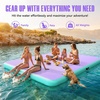 image:imageFBSPORT Inflatable Floating Dock Lake Floats for Adults Floating Docks Platform Island Raft NonSlip Inflatable Water Dock Mat for Pool Beach Ocean 10ft 8ft 6ftGreenPurple