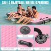 image:imageFBSPORT Inflatable Floating Dock Lake Floats for Adults Floating Docks Platform Island Raft NonSlip Inflatable Water Dock Mat for Pool Beach Ocean 10ft 8ft 6ftGray Pink