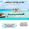 image:imageFBSPORT Inflatable Floating Dock Lake Floats for Adults Floating Docks Platform Island Raft NonSlip Inflatable Water Dock Mat for Pool Beach Ocean 10ft 8ft 6ftGreen Lighting