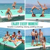 image:imageFBSPORT Inflatable Floating Dock Lake Floats for Adults Floating Docks Platform Island Raft NonSlip Inflatable Water Dock Mat for Pool Beach Ocean 10ft 8ft 6ftWhiteGreen