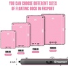 image:imageFBSPORT Inflatable Floating Dock Lake Floats for Adults Floating Docks Platform Island Raft NonSlip Inflatable Water Dock Mat for Pool Beach Ocean 10ft 8ft 6ftGray Pink