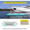 image:imageFBSPORT Inflatable Floating Dock6ft 8ft10ft Swim Air Platform Island Raft Mat with NoneSlip Surface6 Inch Thick PVC ConstructionFloating Platform for Pool Beach Ocean