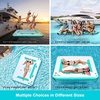 image:imageFBSPORT Inflatable Floating Dock6ft 8ft10ft Swim Air Platform Island Raft Mat with NoneSlip Surface6 Inch Thick PVC ConstructionFloating Platform for Pool Beach Ocean